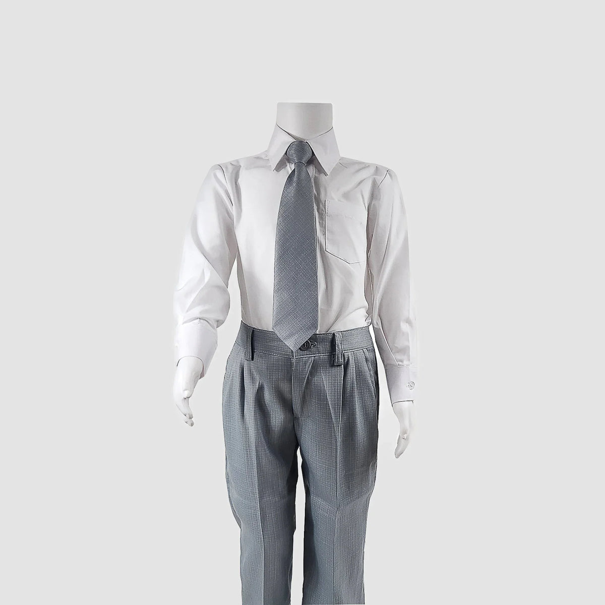 Aiden Four Piece Vest Set (Gray/White) - APAMAH