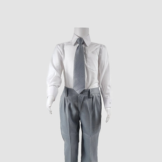 Aiden Four Piece Vest Set (Gray/White) - APAMAH