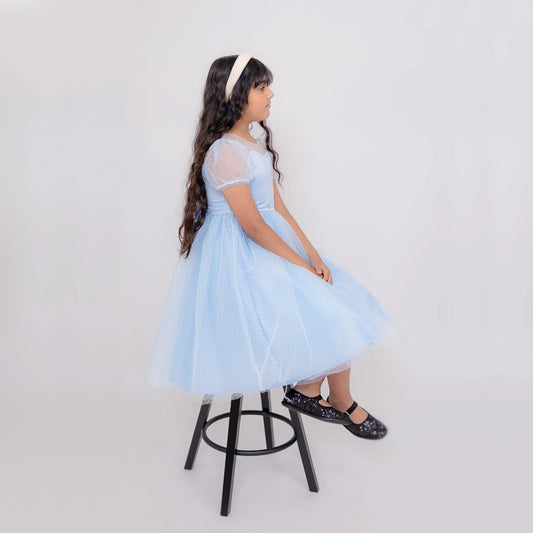 Maya Dress (Baby Blue) - APAMAH
